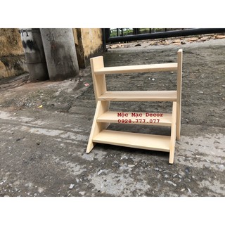 Kệ gỗ trồng cây, sen đá để bàn