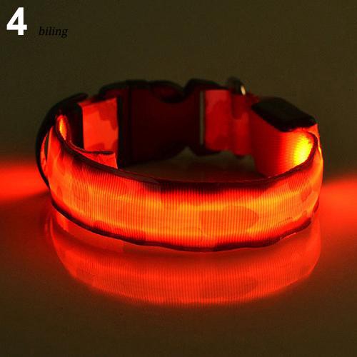 Vòng Cổ Họa Tiết Rằn Ri Có Đèn LED Phát Sáng Cho Thú Cưng
