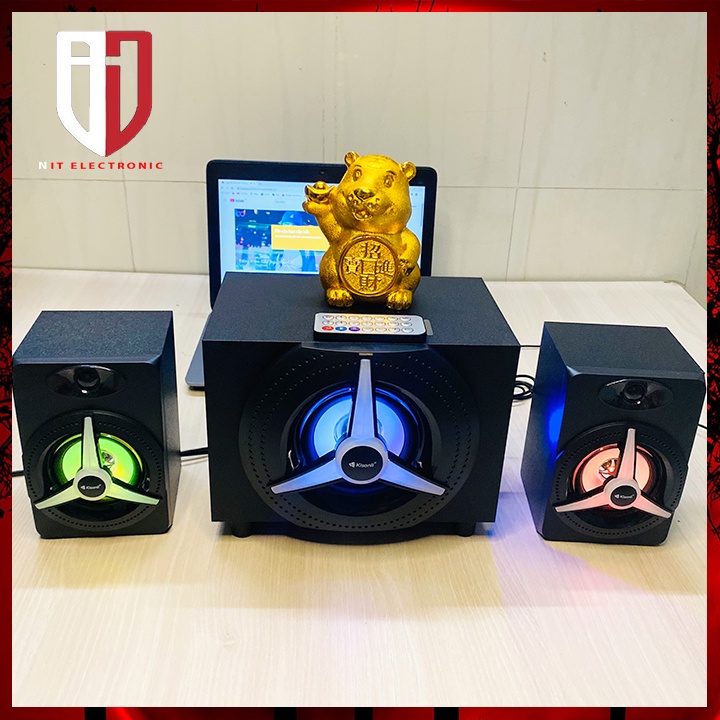 Loa máy vi tính bluetooth công suất lớn KISONLI TM-7000A led RGB loa laptop pc nghe nhạc để bàn có dây