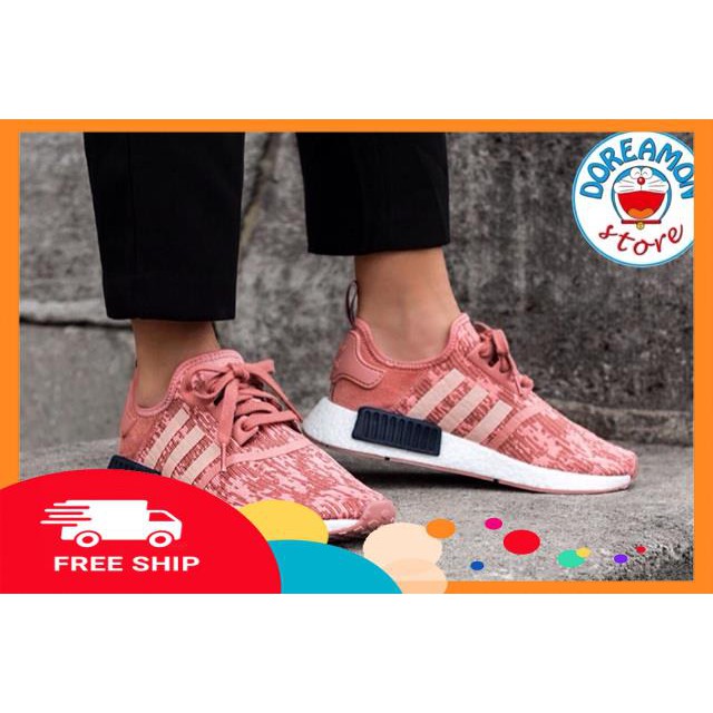 [SALE + FREESHIP] Giày Sneaker nữ Adidas NMD R1 Raw Pink Pack