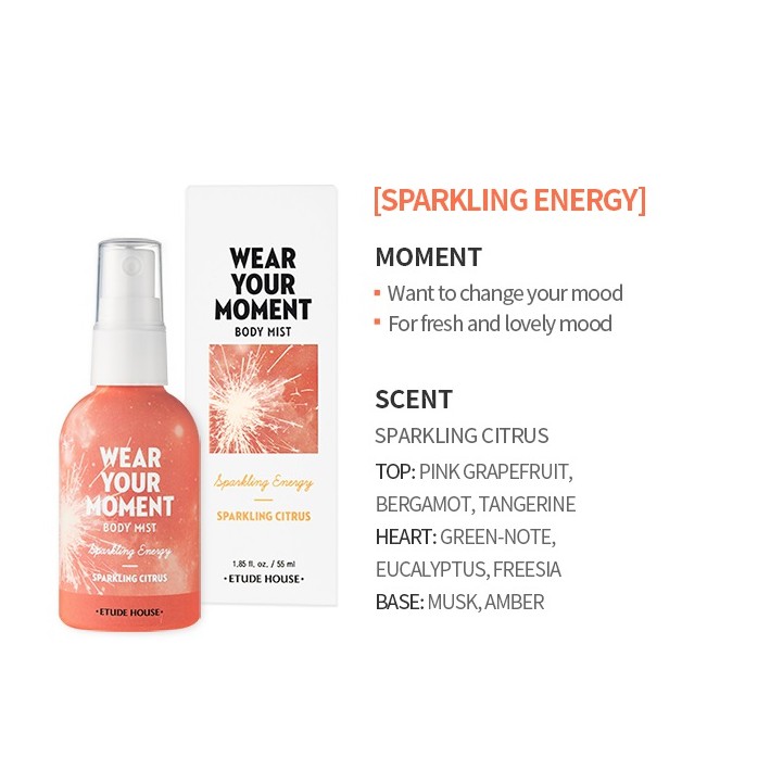 Xịt thơm Body Mist WEAR YOUR MOMENT | BigBuy360 - bigbuy360.vn