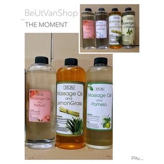 Massage Body Oil Cam, Gừng, Tràm, Chanh sả, Bưởi, Không Mùi….(chai 1lit)