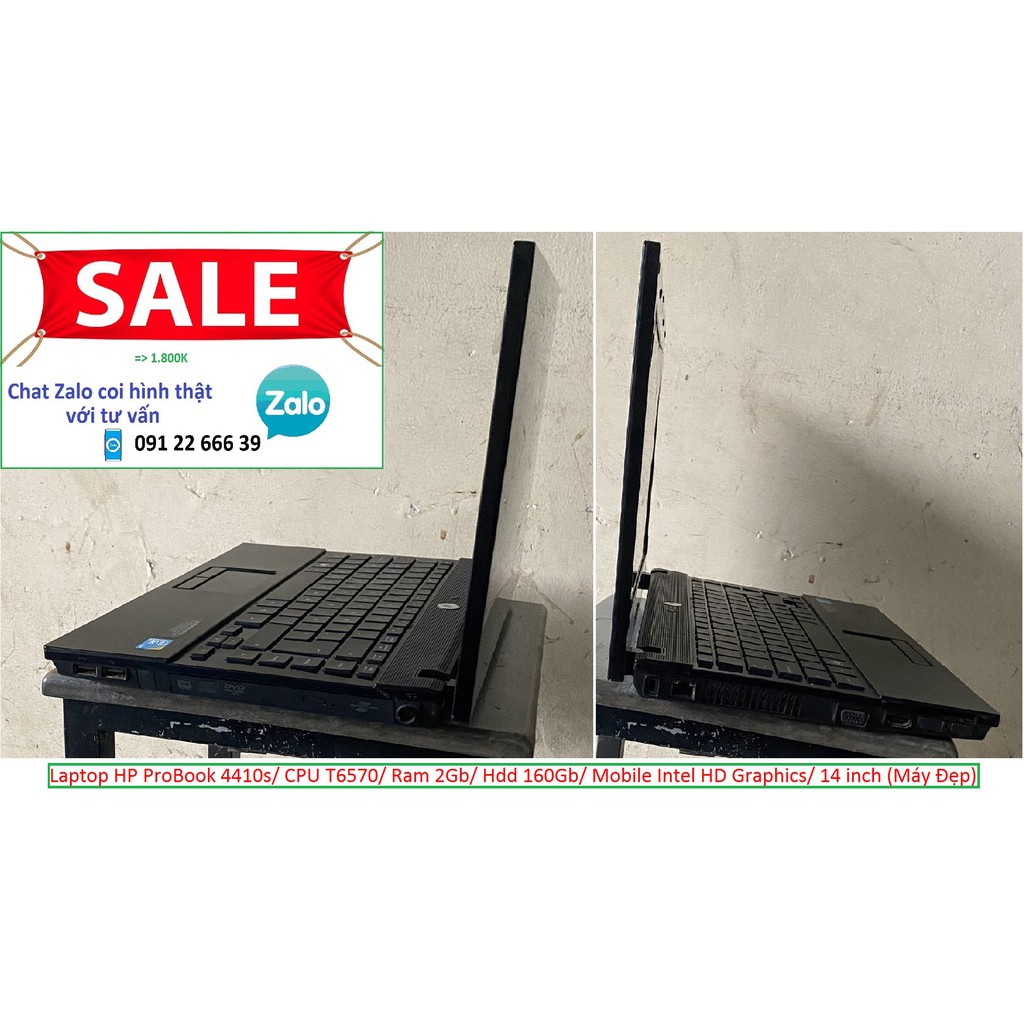 Laptop HP ProBook 4410s/ CPU T6570/ Ram 2Gb/ Hdd 160Gb/ Mobile Intel HD Graphics/ 14 inch (Máy Đẹp) | BigBuy360 - bigbuy360.vn
