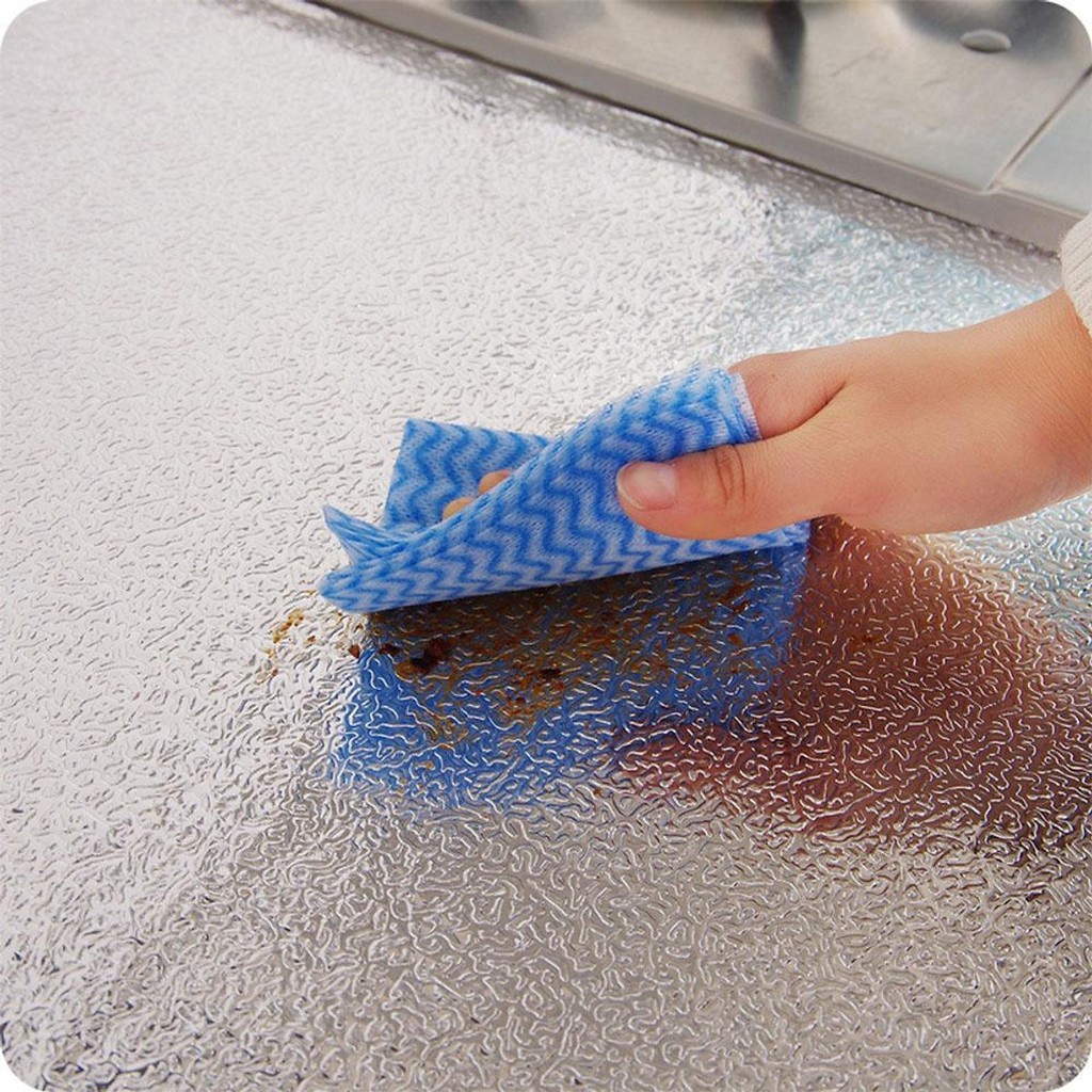 (❌GIÁ SỈ❌) Cuộn giấy bạc dán bếp cách nhiệt, miếng decal dán tường nhà bếp chống thấm bền đẹp 2456 Đức Tài Store