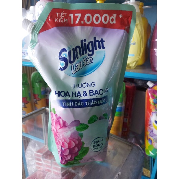 Túi lau sàn Sunligh 2.0kg hương Hoa Hạ &amp; Bạc hà