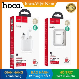 [Hoco Việt Nam] Tai nghe không dây TWS chính hãng HOCO ES32 Plus cao cấp | bluetooth V5.0 | hỗ trợ sạc không dây