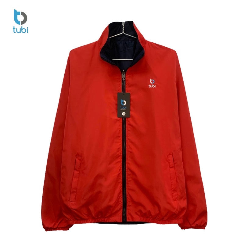 Áo khoác Tubi 2 Mặt Màu Đỏ - Xanh Đen