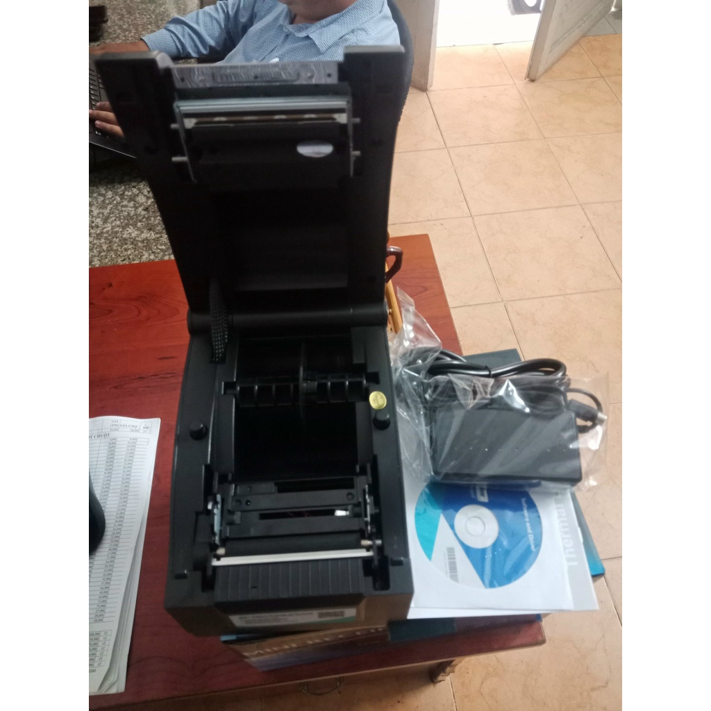 Máy in đơn hàng Shopee Richta 350B Bảo hành 12 tháng In mã vận đơn thương mại điện tử Cổng USB