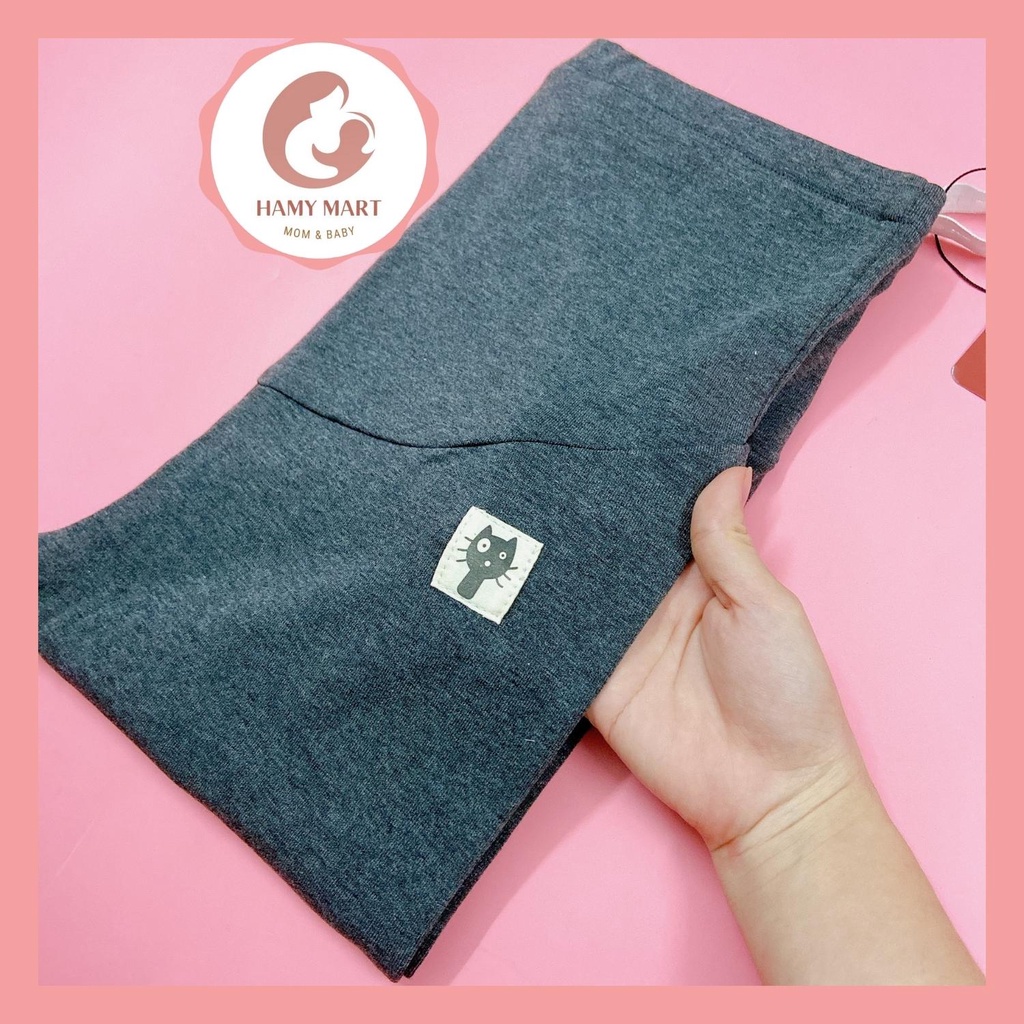 Quần leging bầu Hamymart leging bầu mèo cạp cao chất liệu co giãn 4 chiều thoải mái tuyệt đối có chun điều chỉnh qm01