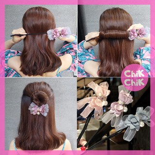 Búi tóc tròn thanh cứng đính ngọc rất đẹp - Phụ kiện tóc ChikChik T010 nhh_2003