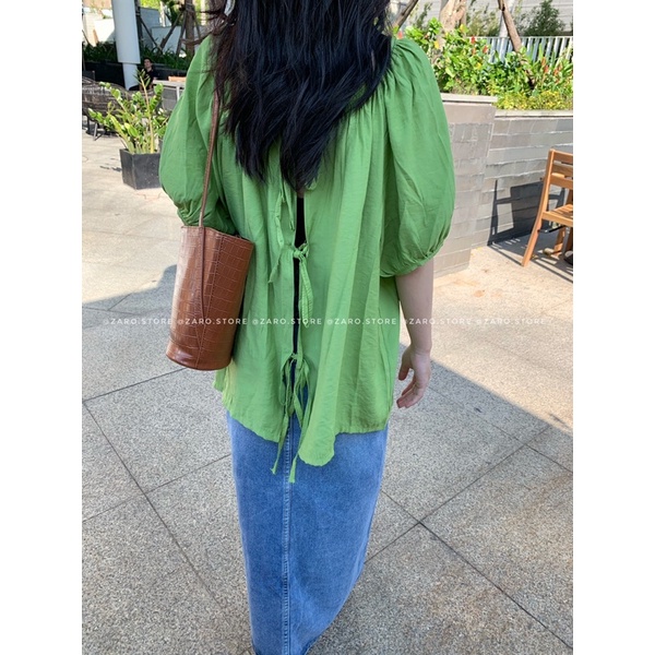 Áo kiểu thắt dây