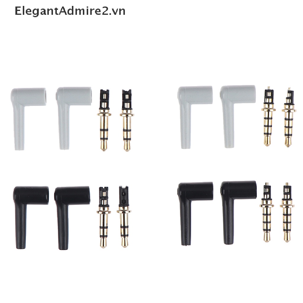 Bộ 2 Loa Âm Thanh Mạ Vàng 3.5mm 90 Độ 3 4 Chất Lượng Cao