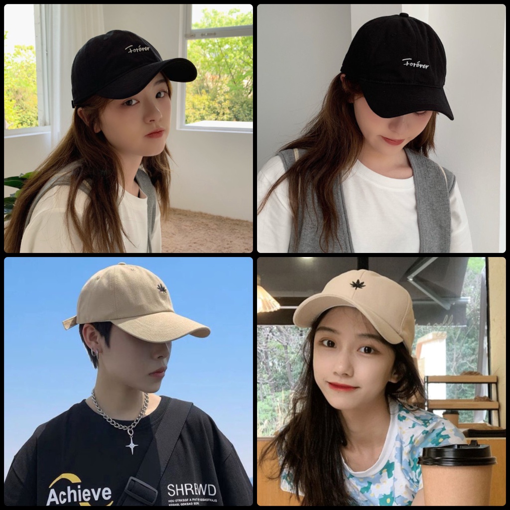 Nón thêu chữ S 1987 mũ lưỡi trai style trẻ trung hiphop Forever phong cách Hàn Quốc đẹp rẻ đi biển chụp ảnh