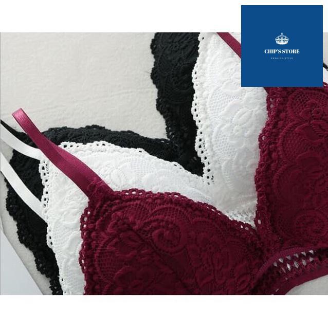 Áo Lót Bralette Ren Mềm Mút Mỏng Không Gọng Hàng Đẹp A10 | BigBuy360 - bigbuy360.vn