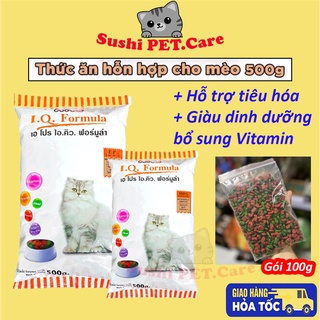 Thức ăn hạt khô cho chó mèo apro iq formula 500g cao cấp - thức ăn hạt khô cho mèo