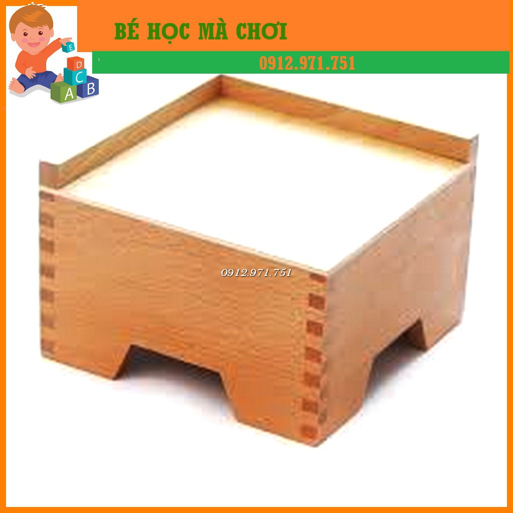 Giáo cụ Montessori bản quốc tế - Đế tháp hồng - chân kê tháp hồng