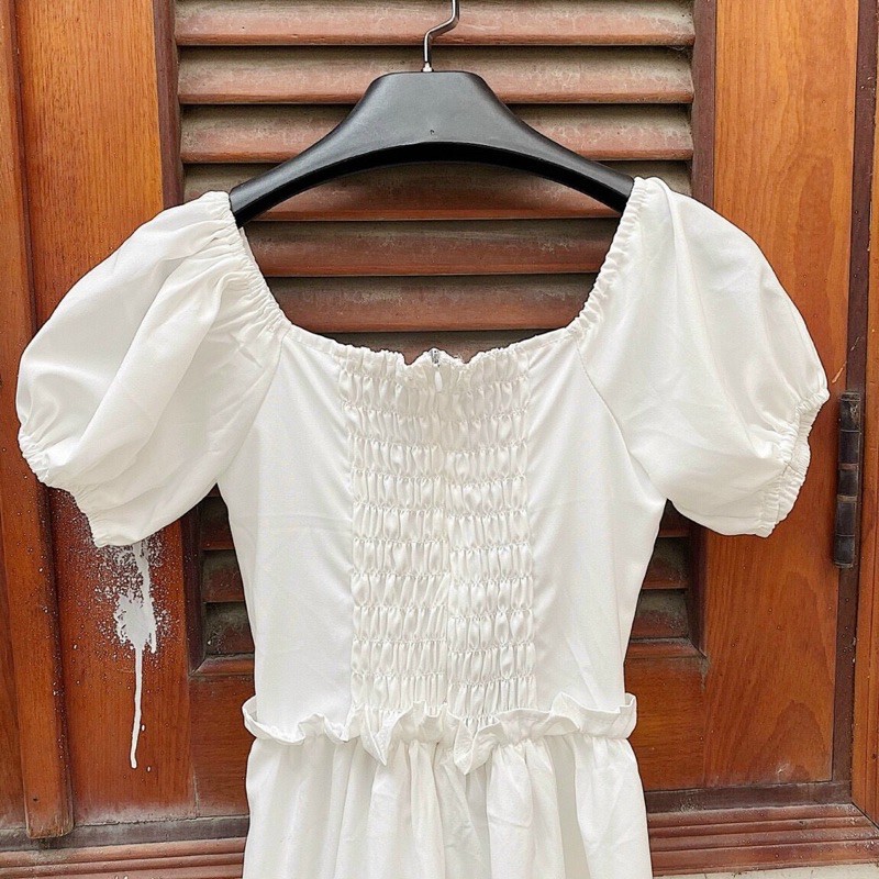 Đầm Xinh ALICE DRESS items siêu nhẹ nhàng hack dáng thiết kế sau lưng bo chun co giãn chất vải dày dặn ko mỏng