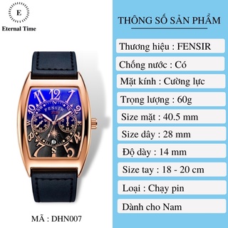 Đồng Hồ Nam Thạch Anh FENSIR DHN007 Cá Tính, Phong Cách Âu Mỹ