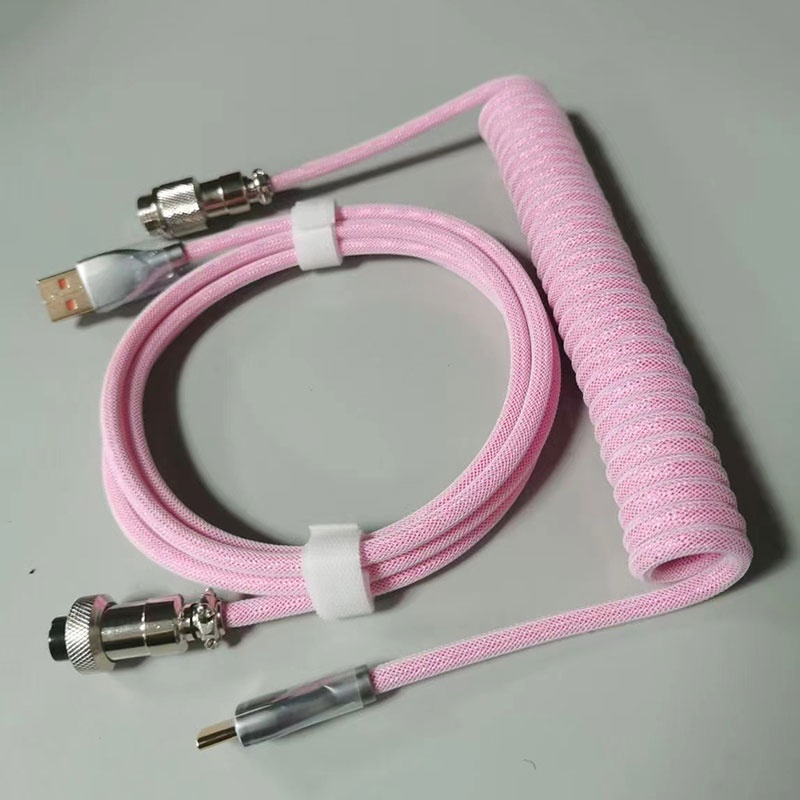 Cáp bàn phím tùy chỉnh cáp dữ liệu bàn phím cơ học cáp lò xo được cá nhân hóa Cáp sạc USB