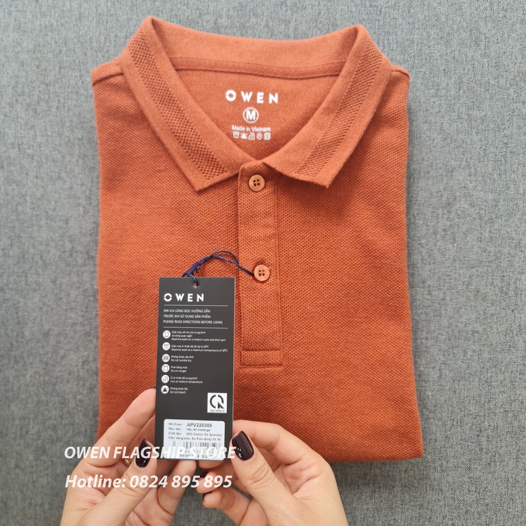 OWEN -  Áo Polo nam Owen chất liệu sợi cotton thoáng mát - Mã APV220309 - OWEN Flagship Store