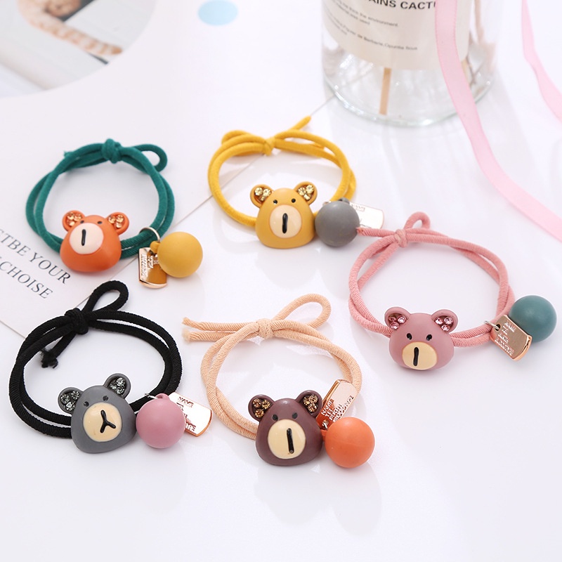 Dây Buộc Tóc Cao Su Họa Tiết Hoạt Hình Dễ Thương Cho Nữ