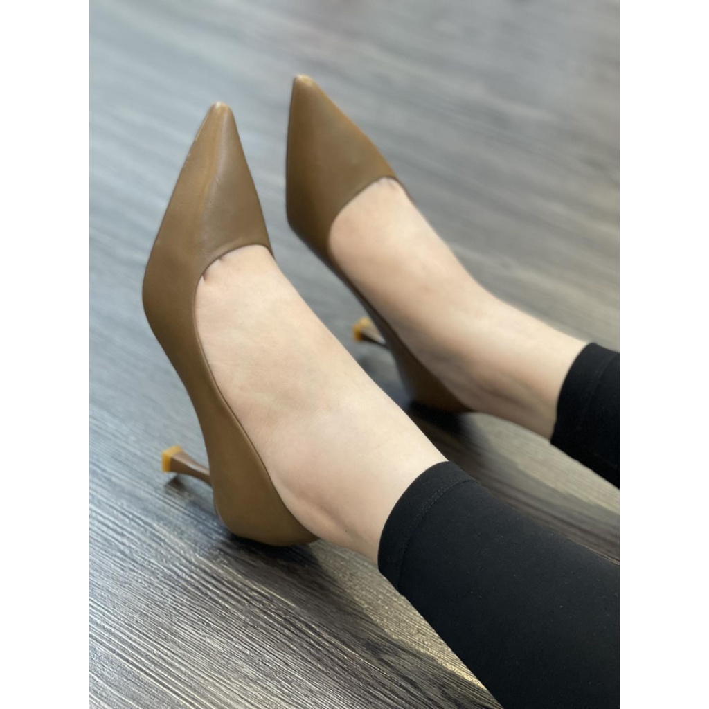 Cao gót da mềm trơn basic A01-18 - Kachi House