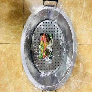 khay om cá om dưa inox