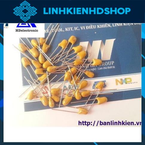 10 Chiếc Tụ Tantalum các giá trị 104-100nF | 101-100pF| 102-1nF| 103-10nF |104-100nF| 106F-10UF 16| 50V 20% DIP