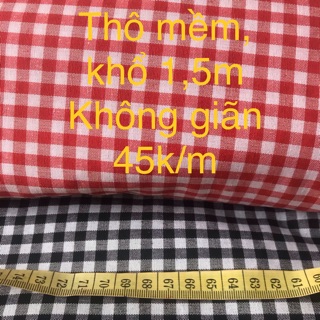 Vải thô mềm khổ 1,5m 45k/m