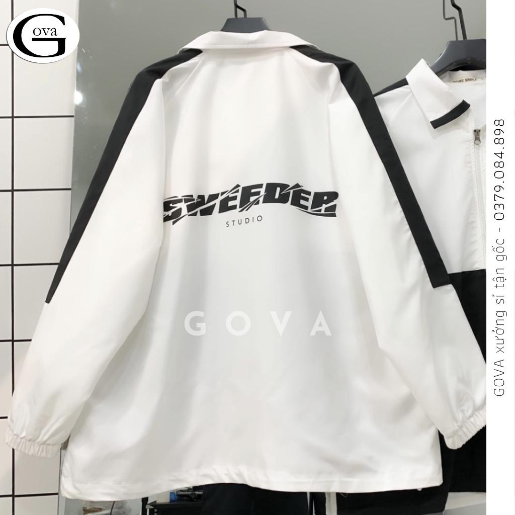 Áo Khoác Bomber Dù SWEEDER Nam Nữ Ulzzang Unisex Kiểu Form Rộng 2 Lớp Jacket GOVA