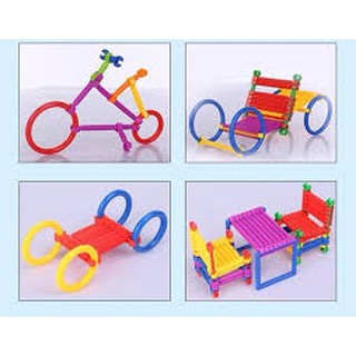 Đồ chơi xếp hình que 800 chi tiết cho bé thông minh
