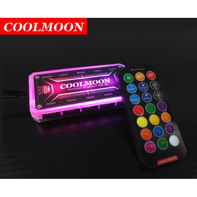 Remote Điều Khiển Hub Fan Led RGB Coolmoon