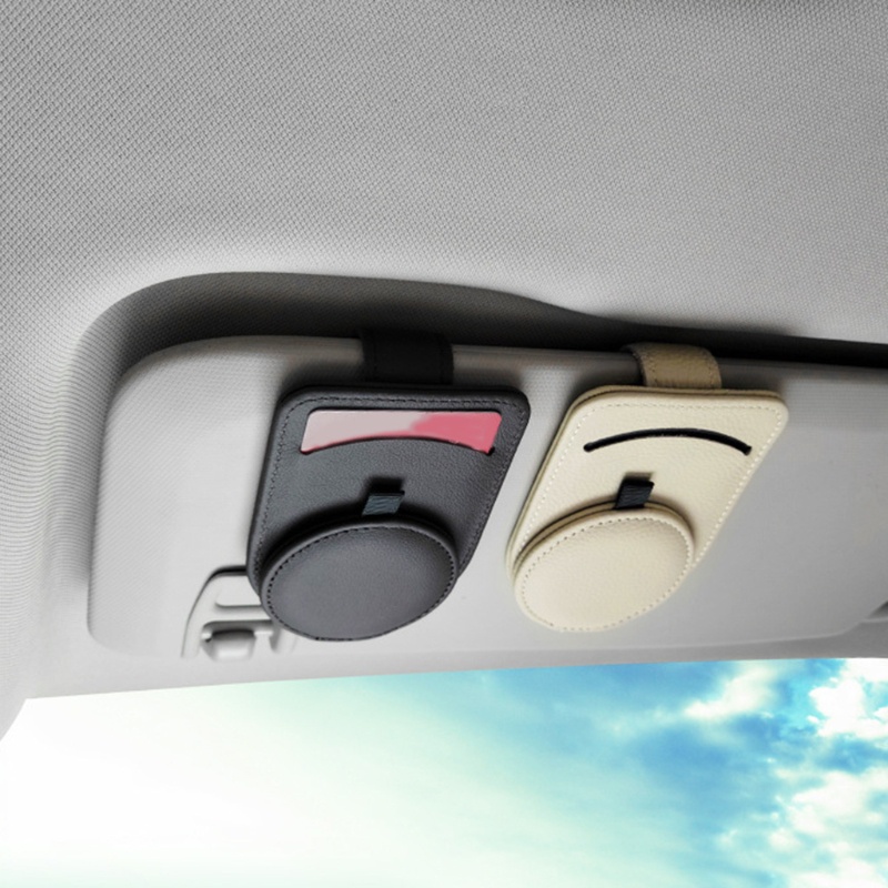 Giá Đỡ Mắt Kính / Thẻ Gắn Tấm Che Nắng Xe Hơi Tiện Dụng