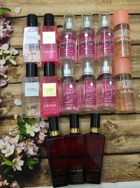 [Có Bill - Có Sẵn] Xịt nước hoa Body mist Victoria 's Secret verysexy, bomshell, tease, crush, love 75ml | BigBuy360 - bigbuy360.vn