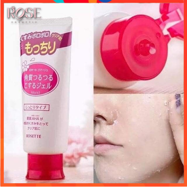 Tẩy Tế Bào Da Chết Cho Da Mặt Rosette ⚡⚡ Nhật Bản Cho Da Dầu, Da Khô, Da Nhạy Cảm Peeling Gel 120Gram