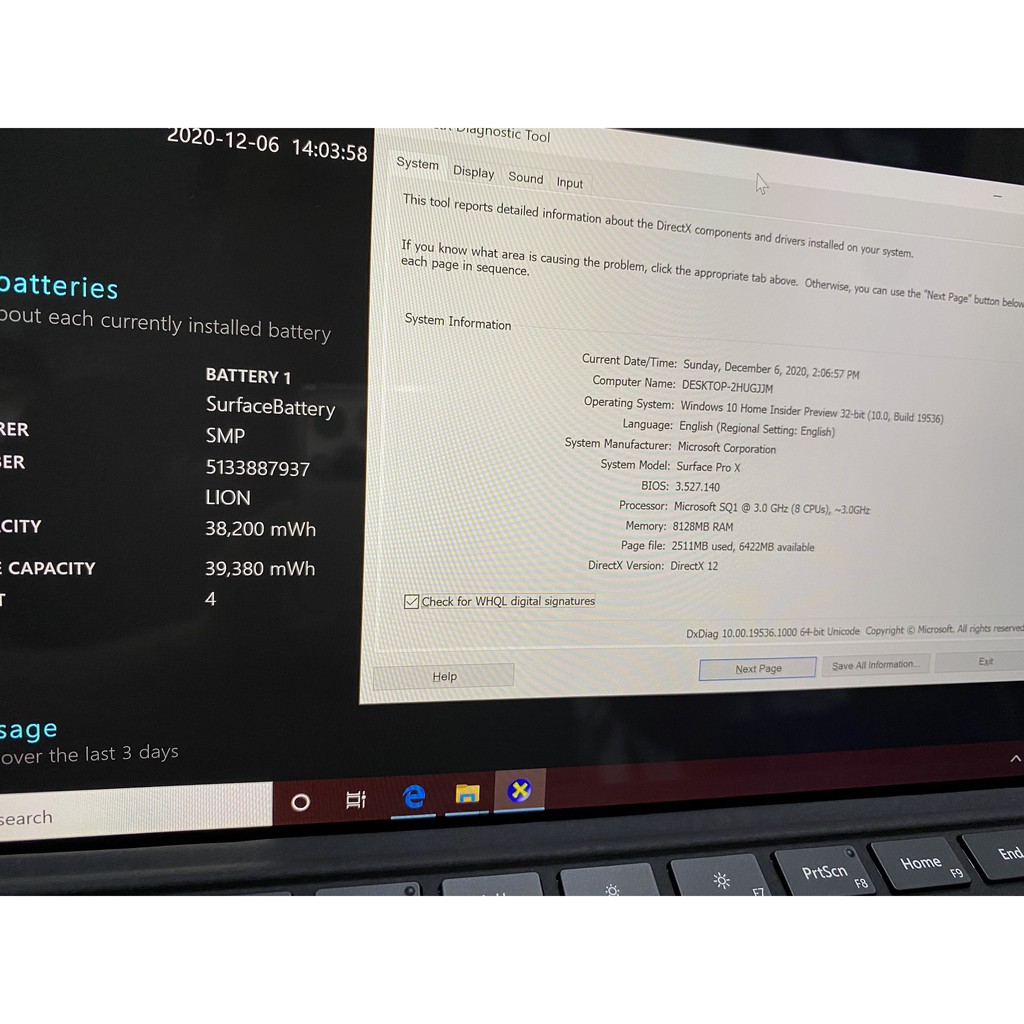 Microsoft Surface Pro X, SQ1, 8G, 256G, 13in, 3k touch, sạc 4 lần, like new - laptopmygiare | BigBuy360 - bigbuy360.vn
