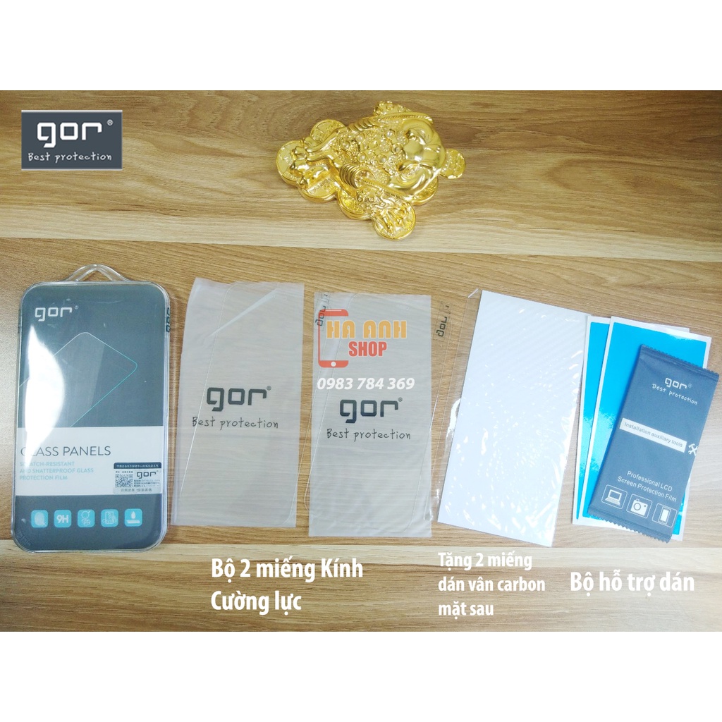 Bộ 2 kính cường lực iPhone 12/iPhone 12 Mini/iPhone 12 Pro/iPhone 12 Pro Max full màn hãng GOR cao cấp