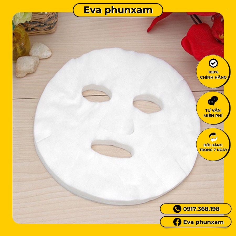 Mặt nạ giấy dùng trong spa gói 100 miếng dùng lót cho mặt nạ bột