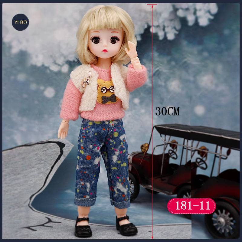 Búp bê công chúa mới 30cm 23 khớp đồ chơi cô gái búp bê Barbie bộ đồ chơi công chúa