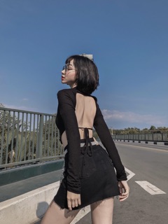 Basic Denim Skirt thương hiệu ROCKY Denim