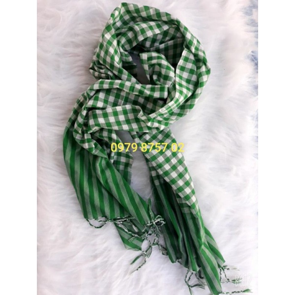 Khăn rằn nam bộ XANH LÁ 60x165cm ( hàng có sẵn)