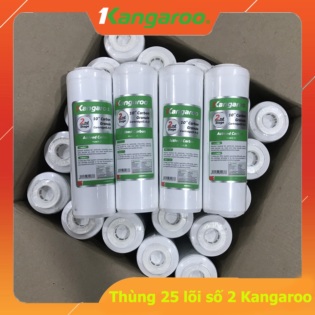 Thùng 25 Lõi Lọc Nước Số 2 Kangaroo Chính Hãng