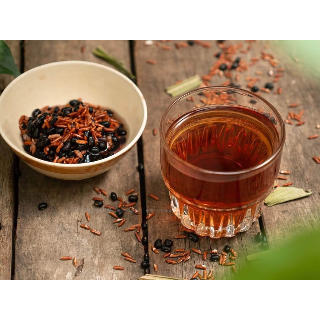 Trà Gạo Lứt Huyết Rồng, trà gạo lứt ĐẬU ĐEN LÒNG XANH giúp Giảm Cân và Thanh Lọc Cơ Thể CỰC TỐT