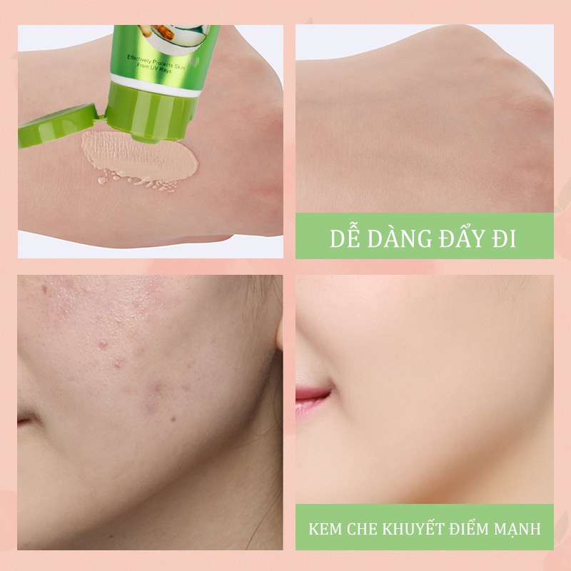 Kem nền kiss beauty nha đam tạo một lớp nền mỏng, đều màu, trong suốt, cho bạn sở hữu vẻ đẹp tự nhiên