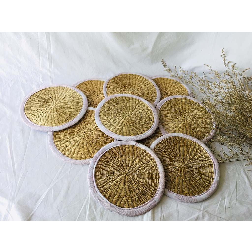 Tấm Lót Trải Bàn Ăn, Decor Bằng Cói, có ảnh thật Nhiều Kích Thước và Chất Liệu