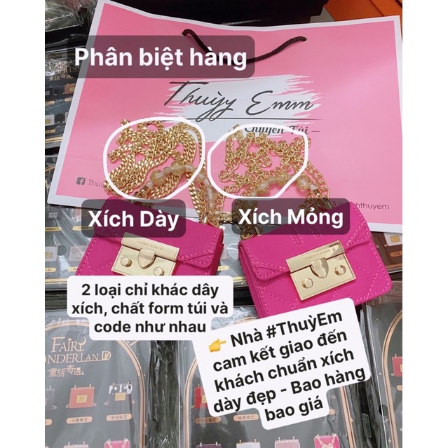 (Fullbox) Túi CnK mini size bé hot hàng Au-th tuồn micro Mystery Wonderland