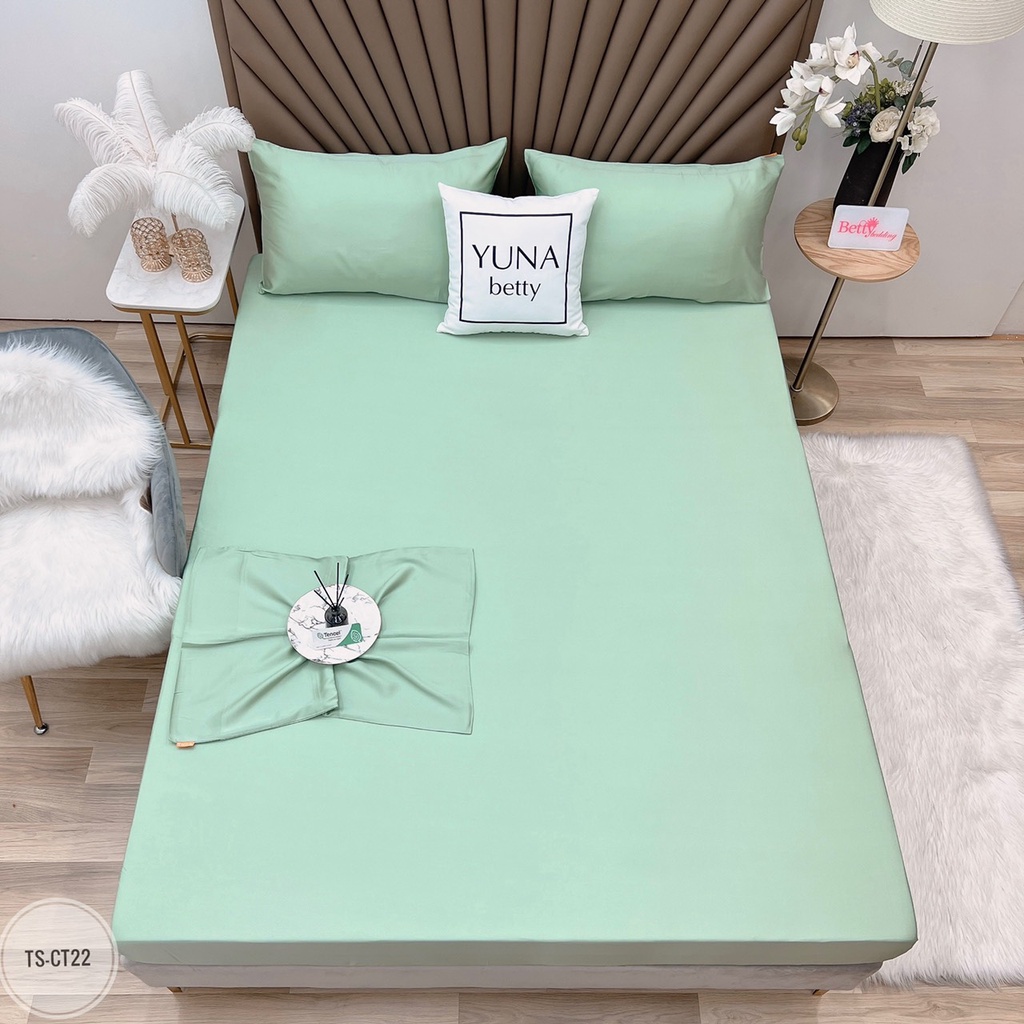 GA GỐI LỤA TENCEL 60S TRƠN 1 MÀU