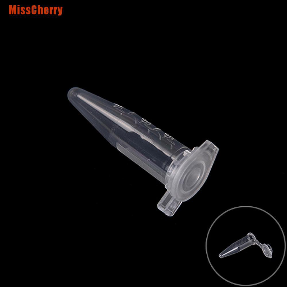 [MissCherry] 50X0.5Ml Lab Clear Micro Plastic Test Tube Centrifuge Vial Snap Cap Container Ab,