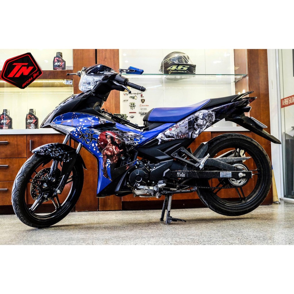 Tem Trùm Exciter 150 Samurai Đen Xanh