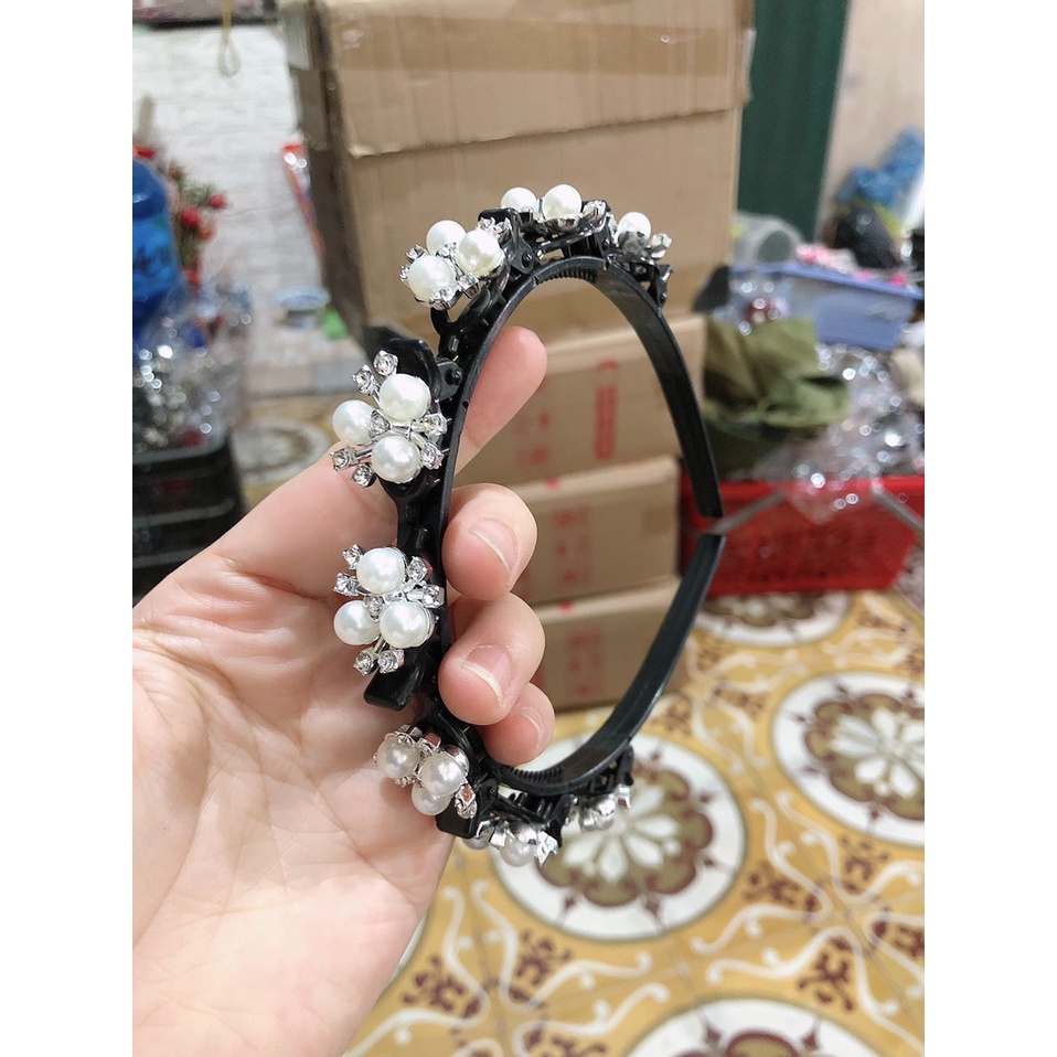 Bờm tóc công chúa đính đá siêu xinh